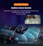 7 Inch Double DIN Bluetooth Car MP5 Player Touchscreen Stereo with Backup Camera - Image 3