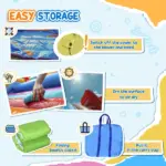 7 in 1 Inflatable Water Slide Bounce House with 750W Air Blower - Image 7