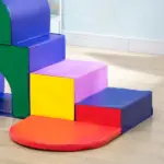 7-Piece Baby Soft Play Equipment, Multicolored Toddler Climber, Easy-to-Clean Surface, Creativity Climbing Toy - Image 9