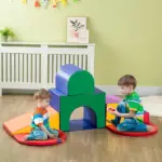 7-Piece Baby Soft Play Equipment, Multicolored Toddler Climber, Easy-to-Clean Surface, Creativity Climbing Toy - Image 10