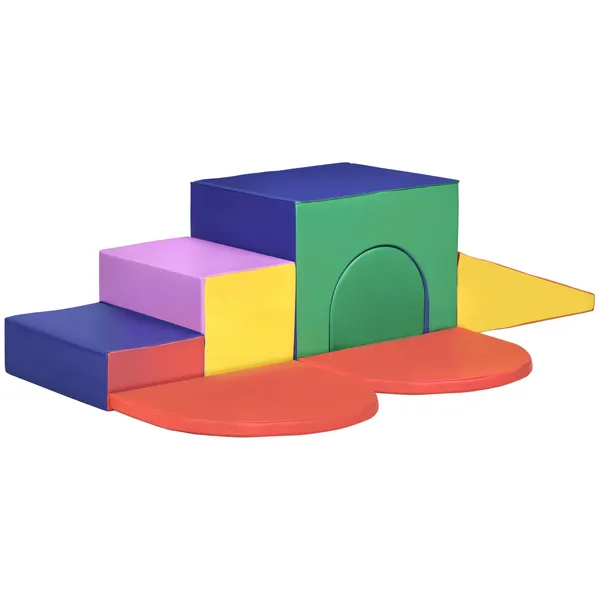 7-piece-baby-soft-play-equipment-multicolored-toddler-climber-easy-to-clean-surface-creativity-climbing-toy.webp 7-Piece Baby Soft Play Equipment, Multicolored Toddler Climber, Easy-to-Clean Surface, Creativity Climbing Toy - Image 1