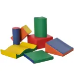 7 Piece Kids Soft Play Blocks, Foam Climb and Crawl Gym Toy, Building and Stacking Blocks - Image 11