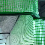 Outsunny 7' x 3' x 7' Lean to Greenhouse, Walk-In Green House, Plant Nursery with 2 Roll-up Doors and Windows, PE Cover and 3 Wire Shelves, Green - Image 8
