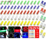 70 Piece T5 T10 5050 SMD 12V LED Instrument Cluster Bulb Set - Image 2