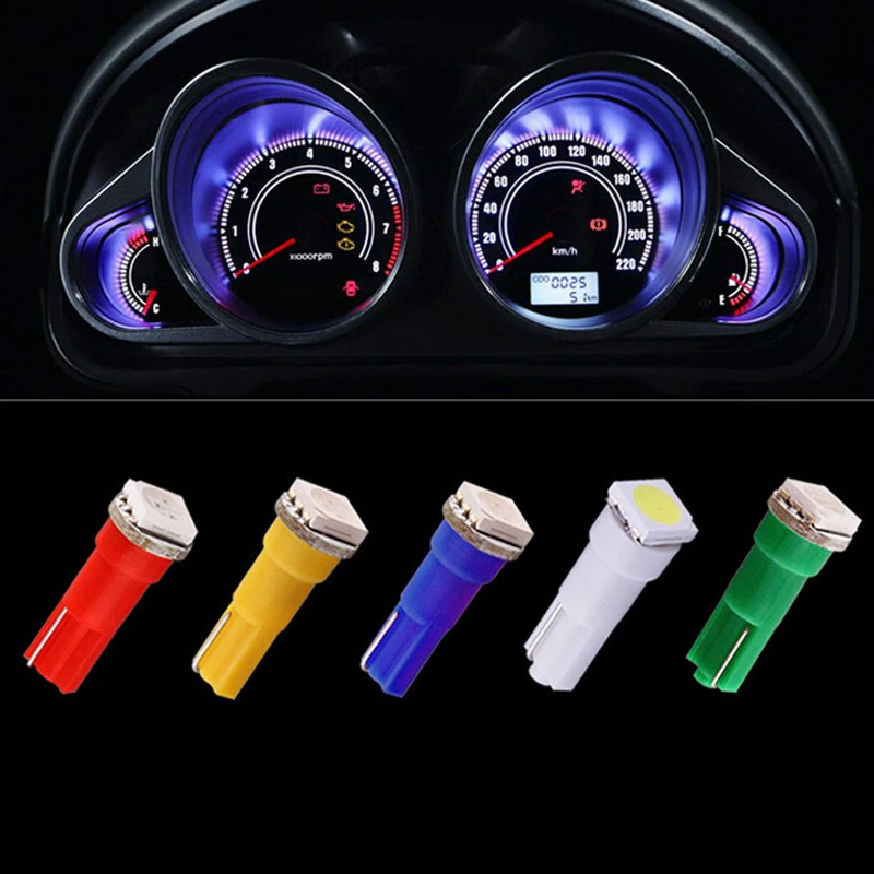 70 Piece T5 T10 5050 SMD 12V LED Instrument Cluster Bulb Set