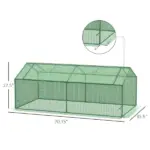 71" x 36" x 28" Mini Greenhouse Portable Hot House for Plants with Large Zipper Windows for Outdoor, Indoor, Garden, Green - Image 3