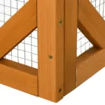 71"L Wooden Outdoor Cat Enclosure Indoor Cat Cage with Asphalt Roof, Multi-Level Platforms and Large Enter Door, Orange - Image 11