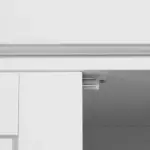 HOMCOM 72 Kitchen Pantry Cabinet Storage, Freestanding Cupboard with Drawer 4 Doors Adjustable Shelves, White - Image 9