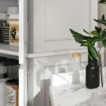 HOMCOM 72 Inch Kitchen Pantry Cabinet Storage with Doors and Shelves Elegant Kitchen Storage, White - Image 8