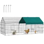 PawHut 73" Small Animal Playpen with Roof for Rabbits, Chicken, Chinchillas - Image 11