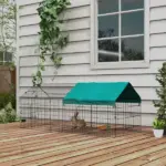 PawHut 73" Small Animal Playpen with Roof for Rabbits, Chicken, Chinchillas - Image 10