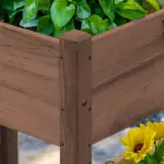 73 Inch x 18 Inch x 32 Inch 3 Tier Raised Garden Bed with Three Elevated Planter Box for Vegetables, Herb and Flowers, Coffee - Image 9