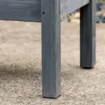 73"x18"x32" 3-Tier Elevated Wooden Garden Bed, Grey, Freestanding for Herbs and Flowers - Image 9