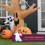 7.5' Tall Outdoor Lighted Inflatable Halloween Decoration, Waterproof Haunted Tree with Owl, Ghost and Pumpkins for Garden, Lawn and Party Decor - Image 5