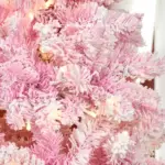 7.5ft Artificial Christmas Tree, Pink Christmas Tree with 350 LED Lights, 700 Branches and Detachable Base, Pre Lit Christmas Tree, Pink - Image 9