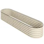 Outsunny 7.9' x 2' x 1.4' Galvanized Raised Garden Bed Kit, Metal Planter Box with Safety Edging, Cream - Image 12