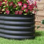 7.9' x 2' x 1.4' Galvanized Raised Garden Bed Kit, Metal Planter Box with Safety Edging, Dark Gray - Image 9