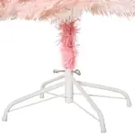7ft Pencil Christmas Tree, Pink Artificial Christmas Tree for Holiday Home Decoration with Metal Stand and Automatic Open, Pink - Image 8