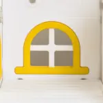 8-in-1 Toddler Slide and Swing Set, Yellow, with Dual Slides, Basketball Hoop, Climber, Storage, Telescope, for Ages 1-3 - Image 8