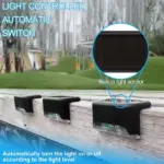 8 Pack Solar Deck Step Lights Waterproof Outdoor LED Fence Lights - Image 7