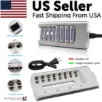 8 Slot AA AAA NiMH NiCd Rechargeable Battery Charger