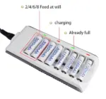 8 Slot AA AAA NiMH NiCd Rechargeable Battery Charger - Image 4