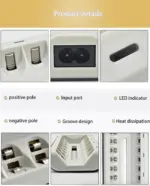 8 Slot AA AAA NiMH NiCd Rechargeable Battery Charger - Image 5