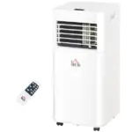 HOMCOM 8000 BTU Mobile Air Conditioner for Cooling and Dehumidifying, Remote Control, 24H Timer, LED Display, White - Image 11