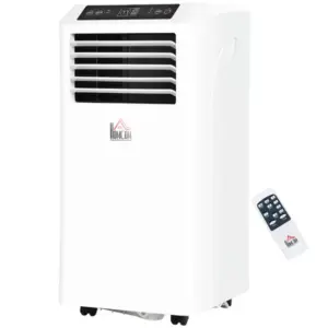 8000 btu portable air conditioner built in cool dehumidifier fan modes with remote controller led display white