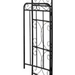 Outsunny 84 Inch Garden Arch Arbor with Gate, Metal Arch Trellis, Garden Archway for Climbing Vines, Wedding Ceremony Decoration - Image 10
