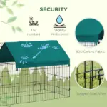 87" Small Animal Playpen with with Roof for Rabbits, Chicken, Chinchillas for Indoor/Outdoor Use, Green - Image 4