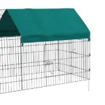 87" Small Animal Playpen with with Roof for Rabbits, Chicken, Chinchillas for Indoor/Outdoor Use, Green - Image 9