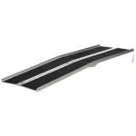8ft Aluminum Access Ramp, Portable, Non-Skid Surface, Easy Storage, for Quick Access, Steps, Doorways, Black - Image 11