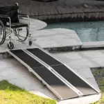 8ft Aluminum Access Ramp, Portable, Non-Skid Surface, Easy Storage, for Quick Access, Steps, Doorways, Black - Image 10