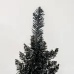 HOMCOM 8ft Tall Skinny Christmas Tree, Unlit Pencil Artificial Christmas Tree with 618 Tips and Plastic Base for Holiday, Black - Image 8