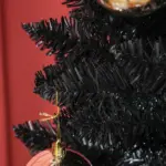 HOMCOM 8ft Tall Skinny Christmas Tree, Unlit Pencil Artificial Christmas Tree with 618 Tips and Plastic Base for Holiday, Black - Image 9