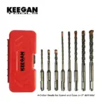 Keegan Tools 8 Piece SDS Plus Masonry Drill Bit Set with Carbide Tips and Case - Image 5