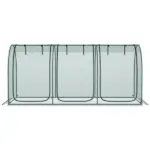 9' x 4' Crop Cage, Plant Protection Tent with Three Zippered Doors, Storage Bag and 4 Ground Stakes, for Garden, Yard, Lawn, Green - Image 8