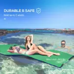 9' x 6' Lily Pad Water Mat for 2 Adults, Floating Water Pad for Lake, Pool, Ocean, Beach, and Boating, Green - Image 4