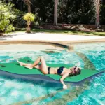 9' x 6' Lily Pad Water Mat for 2 Adults, Floating Water Pad for Lake, Pool, Ocean, Beach, and Boating, Green - Image 9