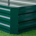 95" x 36" x 12" Galvanized Raised Garden Bed, Easy DIY and Cleaning for Growing Flowers, Herbs, Succulents, Green - Image 8