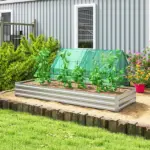 95 Inch x 36 Inch x 12 Inch Galvanized Raised Garden Bed, Easy DIY and Cleaning for Growing Flowers, Herbs, Succulents, Silver - Image 2