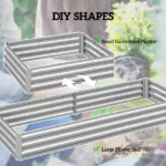 95 Inch x 36 Inch x 12 Inch Galvanized Raised Garden Bed, Easy DIY and Cleaning for Growing Flowers, Herbs, Succulents, Silver - Image 5