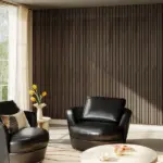 95" x 8" Wood Panels for Wall, 4 Pack Acoustic Panels, Sound Absorbing Slat Wall For Interior Wall Decor, Home, Walnut - Image 10