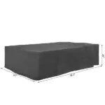 97" x 65" x 26" Weatherproof Outdoor Sectional Patio Furniture Cover with Ultimate Weather Protection, Grey - Image 3