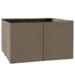 9.84' x 11.8' Universal Gazebo Sidewall Set with 4 Panels, Hooks/C-Rings Included for Pergolas and Cabanas, Brown - Image 12