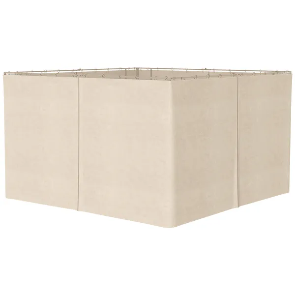 984-x-131-universal-gazebo-sidewall-set-with-4-panel-48-hookc-ring-included-for-pergolas-cabanas-beige.webp 9.84' x 13.1' Universal Gazebo Sidewall Set with 4 Panel, 48 Hook/C-Ring Included for Pergolas and Cabanas, Beige - Image 1