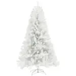 HOMCOM 9 Ft Unlit Artificial Christmas Tree with 2132 Branch Tips and Steel Base White - Image 11