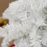 HOMCOM 9 Ft Unlit Artificial Christmas Tree with 2132 Branch Tips and Steel Base White - Image 9