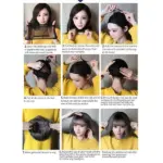Long Wavy Black Partial Lace Wig with Semi Synthetic Hair Fibers - Image 8